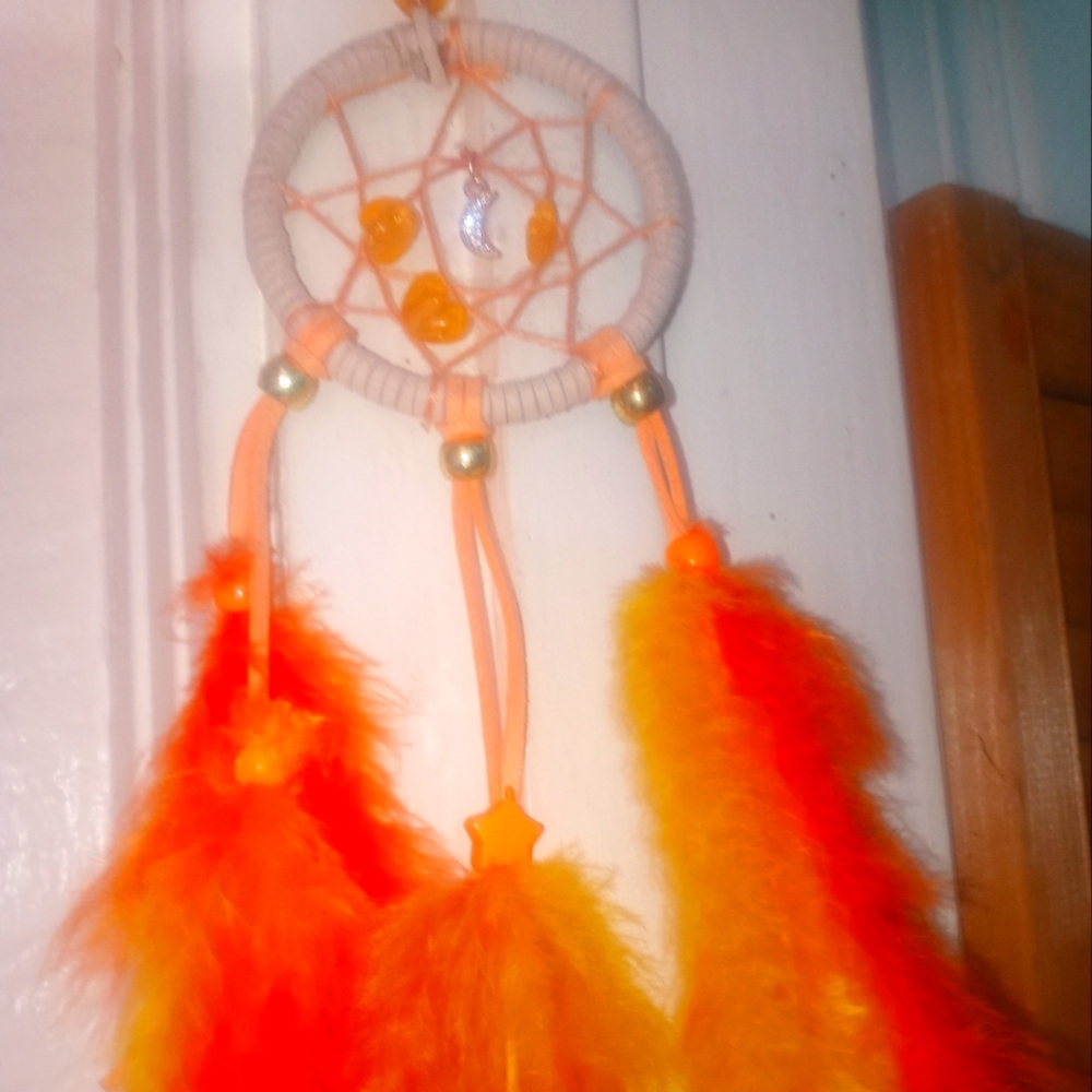 Red and Gold 4" Dreamcatcher